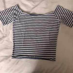striped crop top